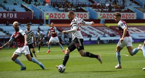 يونايتد يؤجل تتويج مانشستر سيتي بالدوري بثلاثية أمام أستون فيلا (فيديو)